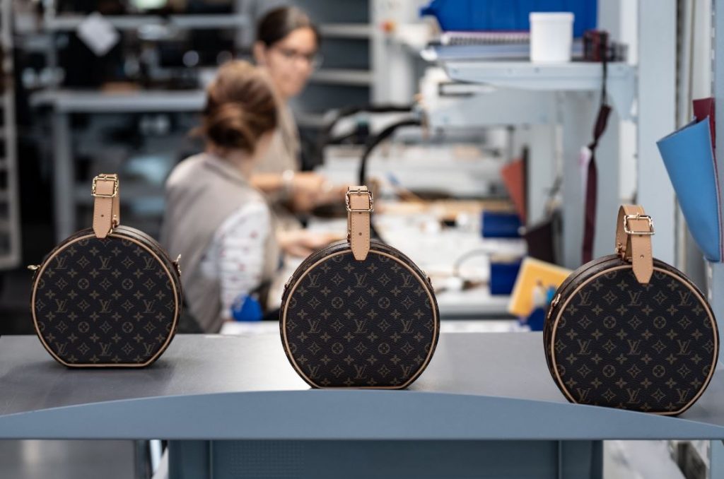 Where are most Louis Vuitton bags made?