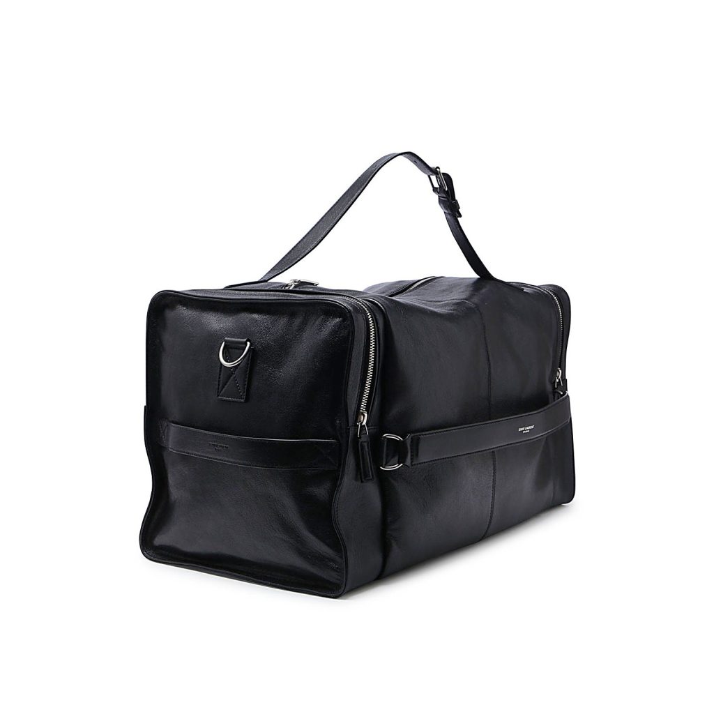 Saint Laurent Square Leather Duffel Bag